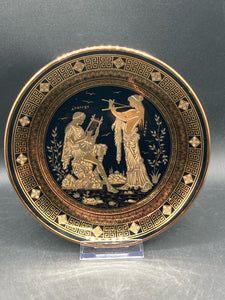 Greek 24K Gold Apollo & Daphne Art Plate