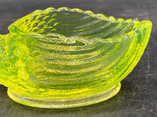 Antique 1930's Cambridge Uranium Glass Swan Dish