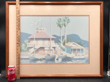 William Buffett "Newport" Serigraph Print, Framed