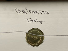 Nancy Ross-Ruddick Signed "Balconies Italy" Photograph