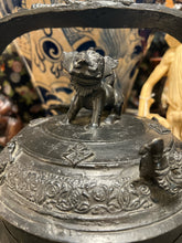 Antique Asian Bronze Figural Kettle