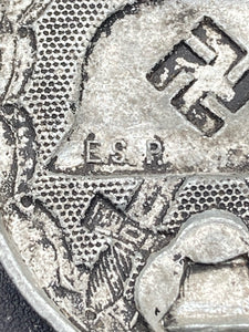Rare WWII German Wound Badge In Silver (Eugen Schmidthausser, Pforzheim)