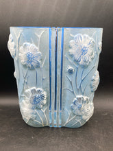 Rare 1930s Phoenix Glass Periwinkle Blue Cosmos Vase
