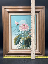 Vintage Mid Century Original Asian Floral Oil Painting