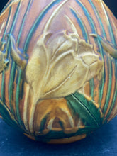 Antique Frederick Hurten Rhead Wardle Art Pottery Tulips Bottle Vase