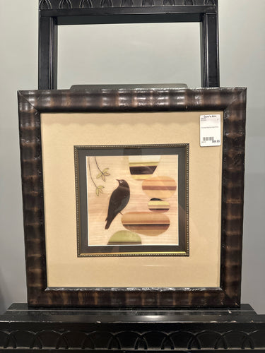 Framed Abstract Bird Print
