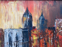 Origina Artist Signed New York City Brooklyn Bridge Painting