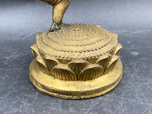 8" Bronze Buddhist God Ganesha Elephant Statue