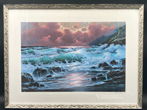 Signed Alex Dzigurski "From Sea To Shining Sea" Lithograph, Framed