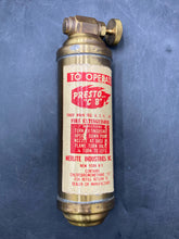 Vintage Merlite Industries Presto Brass Mini Fire Extinguisher w/ Box