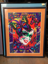 Andrea Mistretta "Metamorph Eyes" Mardi Gras 2004 Poster, Framed
