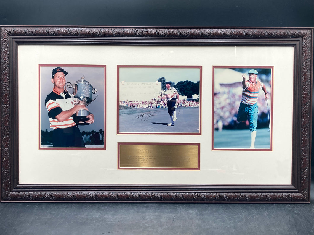 Payne Stewart Signed Commemorative Photo Display W/ CoA