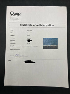Signed Original Lynne Fernie "Storm" Painting W/ CoA