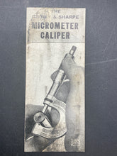 Vintage Brown & Sharpe Micrometer Caliper #11A - view 9