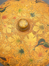 Vintage Kashmir India Hand Painted Papier Mache Trinket Box