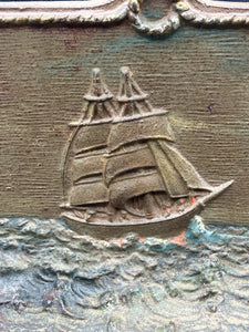 Antique Bradley & Hubbard Cast Iron Ship Bookends