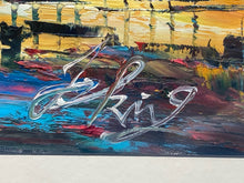 Original Pen King Signed "Miami Beach" Oil Painting, Signed