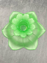 Antique Westmoreland Uranium Glass Candle Holder