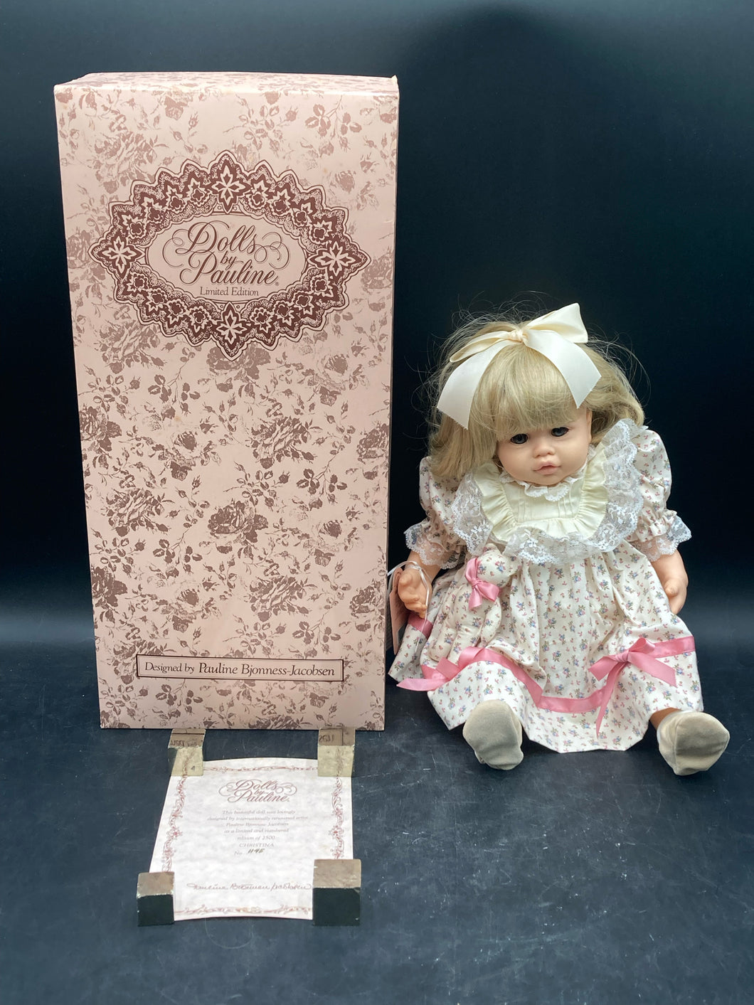Dolls By Pauline Limited Edition Christina Doll By Pauline Bjonness-Jacobsen