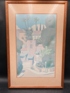 William Buffett "Graciosa" Serigraph Print, Framed