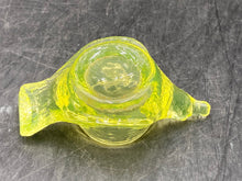 Antique Vaseline Glass Bird Salt Cellar