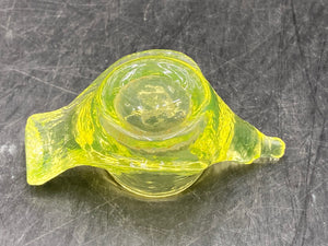 Antique Vaseline Glass Bird Salt Cellar
