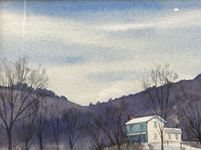 Jesse F. Reed Signed "Winter Sun" Watercolor Painting, Framed