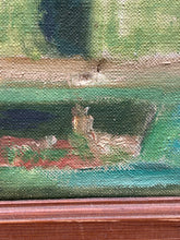 Vintage 1948 Skanderborg Kirke Oil Painting On Canvas By A. Berke-Jorgensen