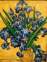 Vincent Van Gogh Vases With Irises Against Yellow Background Repro Oil Painting