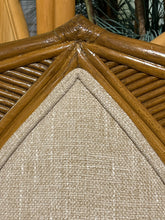 Vintage Rattan Peacock Fan Back Chair