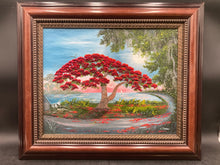 AJ Brown 2nd Generation Florida Highwaymen Original "Poinciana Curve" Painting