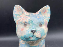 Vintage Decoupage Cat Figure