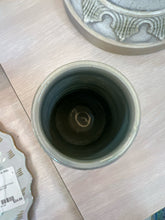 Green Stoneware Vase
