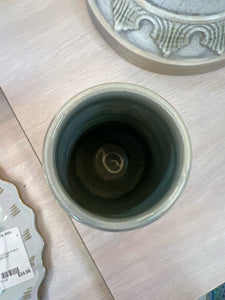 Green Stoneware Vase