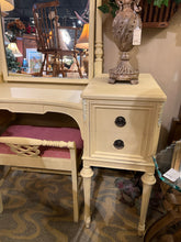 Vintage Vanity With Mirror and Stool