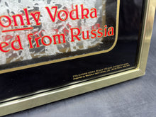 Vintage Mirrored Stolichnaya Vodka Bar Sign