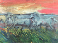 Artist Signed Limited Edition Wild Horses Serigraph, Framed