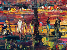 Original Pen King Signed "Miami Beach" Oil Painting, Signed