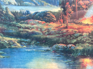 William Thompson "Deep In The Woody Wilderness" Lithograph