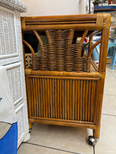 Vintage Bamboo Bar Cart
