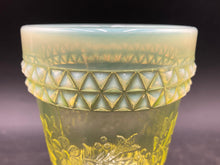 Vintage LG Wright Vaseline Glass Goblet