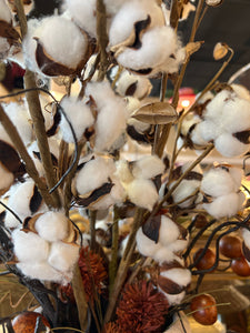 Cottonballs in Vase