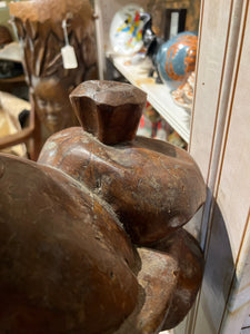 Hand Carved Traveler (Damage to Hat)