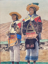 E.A. Evans Signed Native American Watercolor Painting