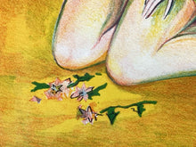 L. Vedrenne Signed "Flower Girl" Limited Edition Lithograph, Framed