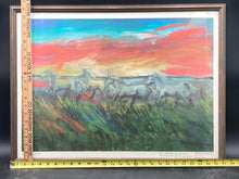 Artist Signed Limited Edition Wild Horses Serigraph, Framed
