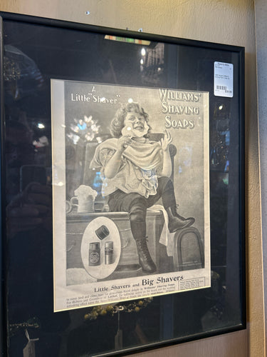 1899 Harper's William's Shaving Pear's Soap Ad Framed