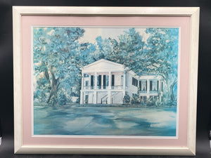 B. Sumrall Signed Limited Edition "Oakleigh Mansion" Print, Framed