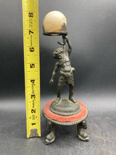 Antique Italian Grand Tour Bronze Silenus The Lamp Bearer Statue