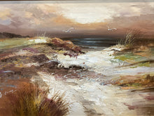 Original K.Grant Signed Beach Landscape Oil Painting - view 2